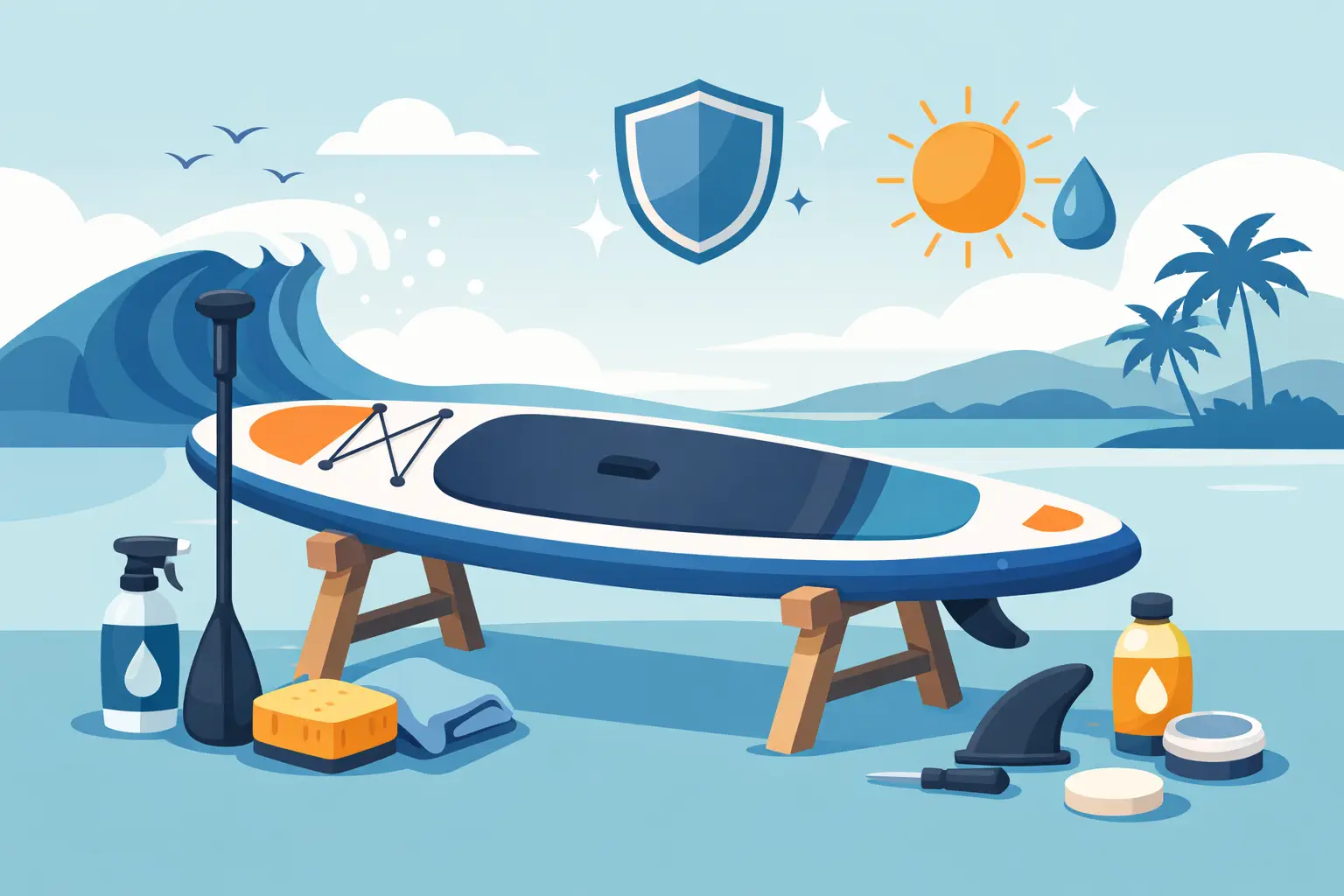 Cómo cuidar una tabla de paddle surf bien