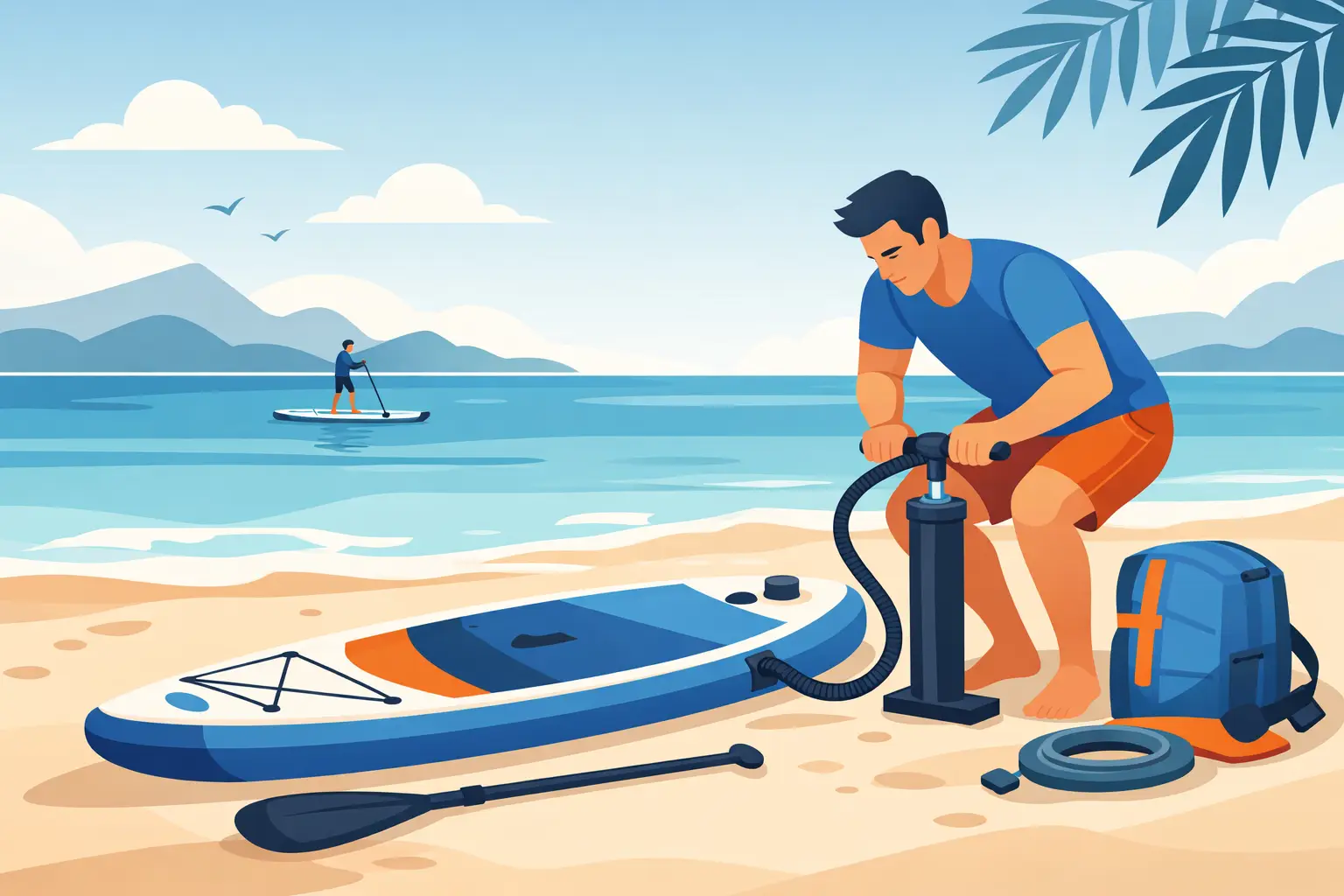 Cómo inflar paddle surf rápido y sin agotarte